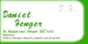 daniel henger business card